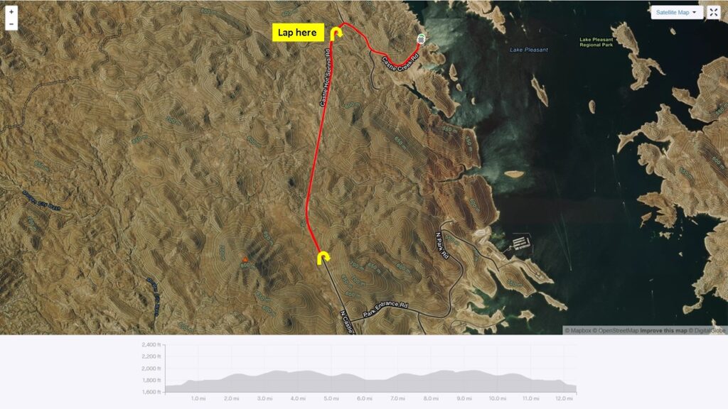4 Peaks Triathlon bicycle course